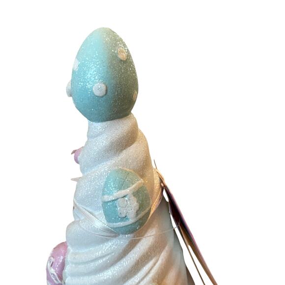 Sweet Treats Pastel Easter Eggs Frosted Bowl of Soft Ice Cream Decor NEW - Picture 8 of 10